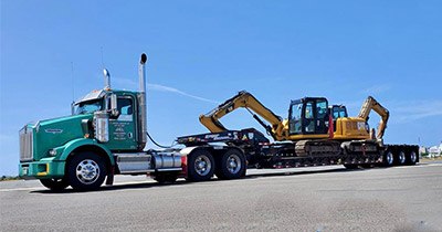 Camion con plataforma grande